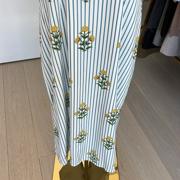 RHODE Wanda Dress Size XL Striped Floral Print Shopbop Exclusive Spring Summer - Picture 4 of 16